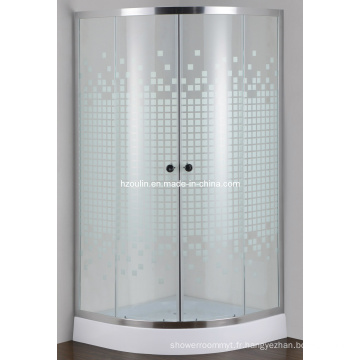 Salle de douche simple en verre peint (E-01P)